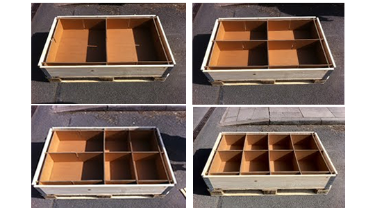 pallet collar cardboard divider